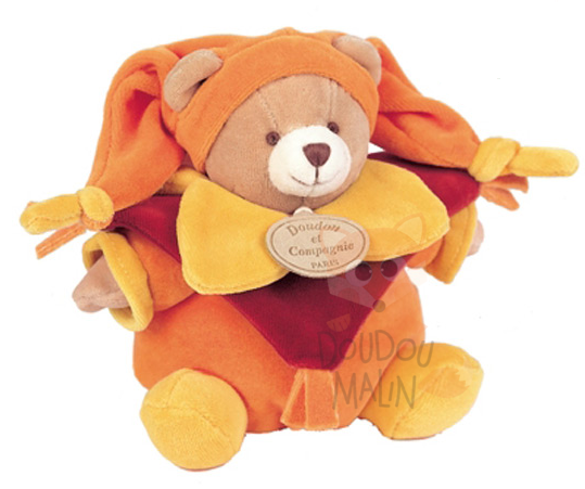  baby comforter bear orange  